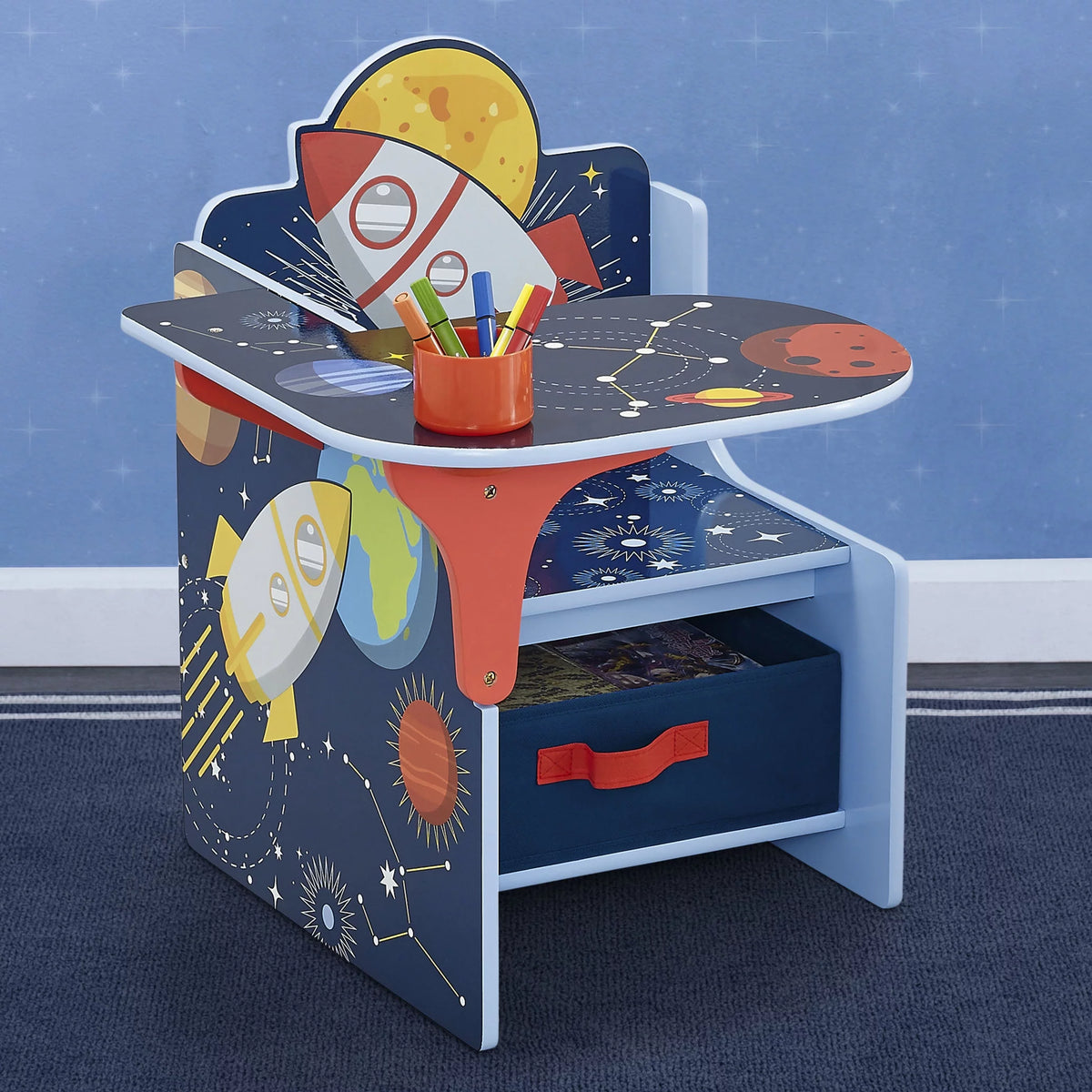 Chair Desk with Storage Bin O4469