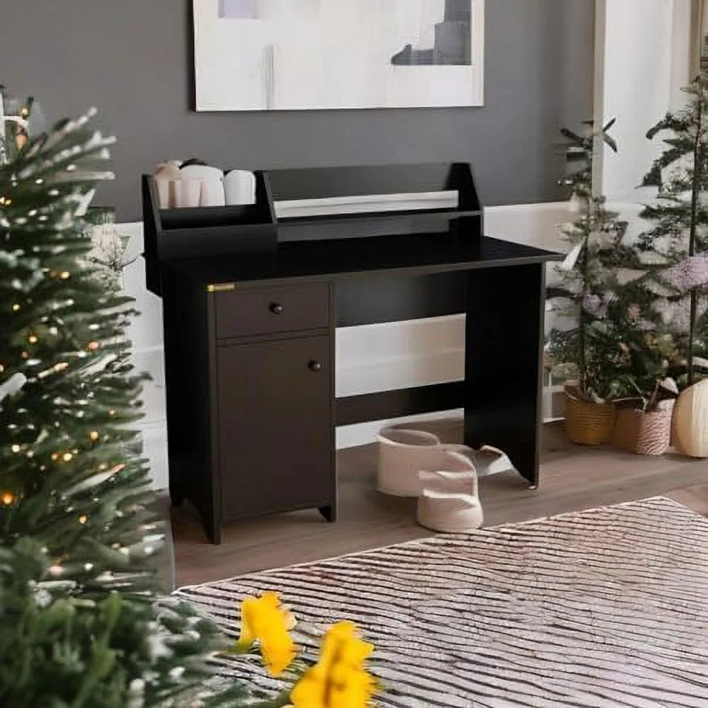 Computer Desk with Hutch and Drawers Wood Office Desk with Shelf W409110