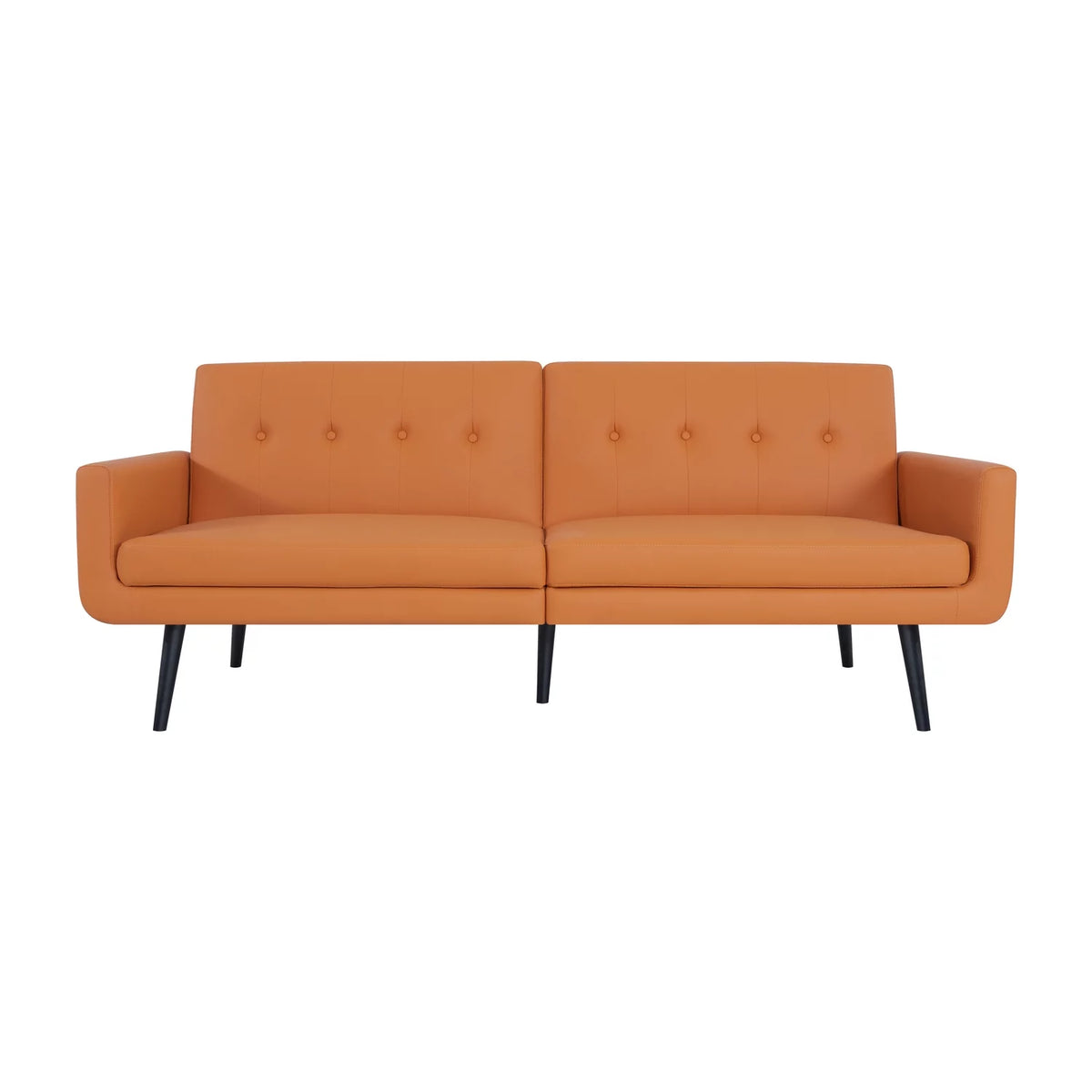 Caramel Air Leather Futon Sofa Bed N355