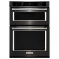 Electric Convection Wall Oven with Built-In Microwave in Black Stainless M260