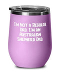 Australian Shepherd Dog Wine Glass O218