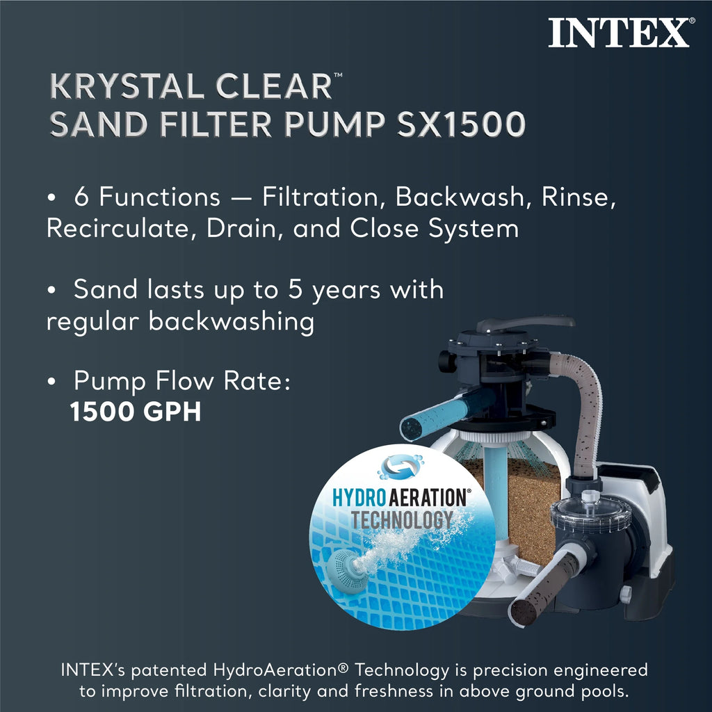 16' x 48 Above Ground Pool Set with Sand Filter Pump Y9421