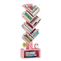 6 Shelf Rustic Brown Tree Bookshelf T341