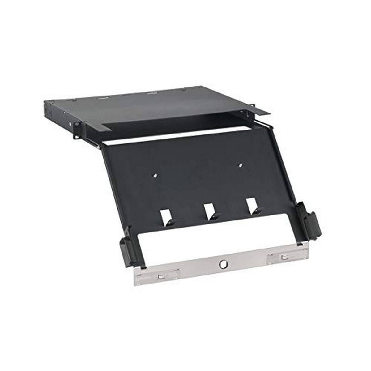 Black 1U Rack Mount Fiber Patch Panel Housing A3645