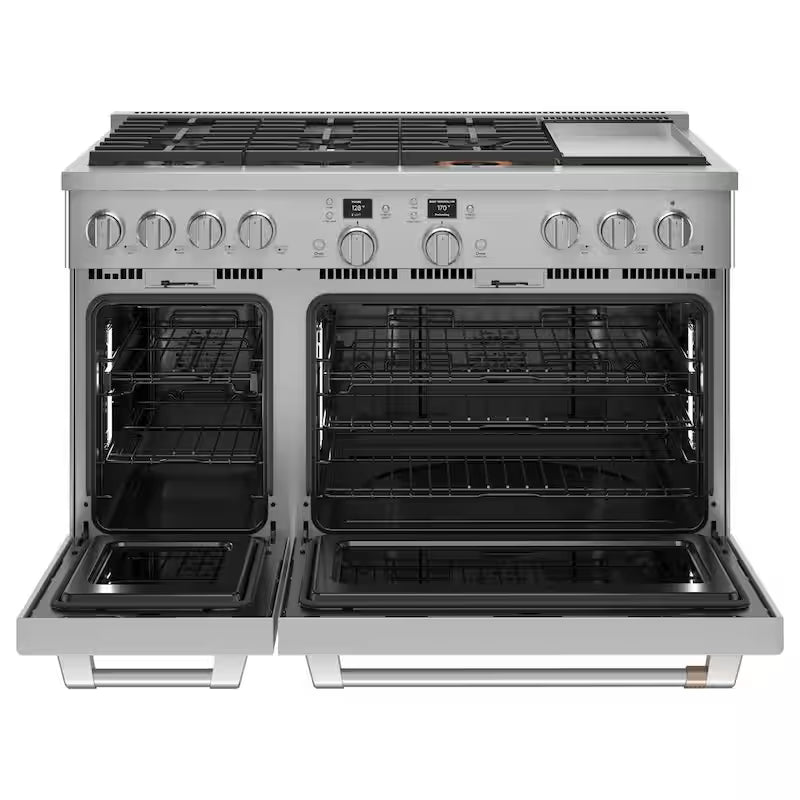 8.25 cu. ft. Smart Double Oven Dual Fuel Range with Self-Cleaning Convection Oven in Stainless Steel S4223